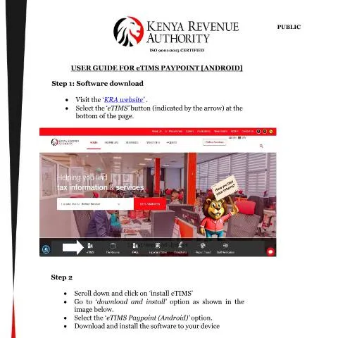 Document preview: Mastering Tax Compliance with the eTIMS Paypoint App — Government & admin (CERFA n°eTIMS-Paypoint-ANDROID-User-guide)