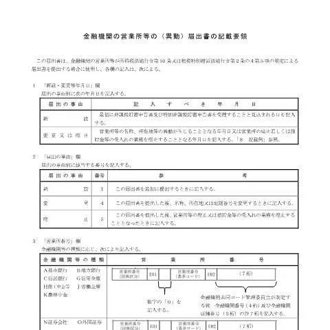 Document preview: 金融機関の営業所異動届出の手続きと注意点 — 行政手続き (CERFA n°A2-30)