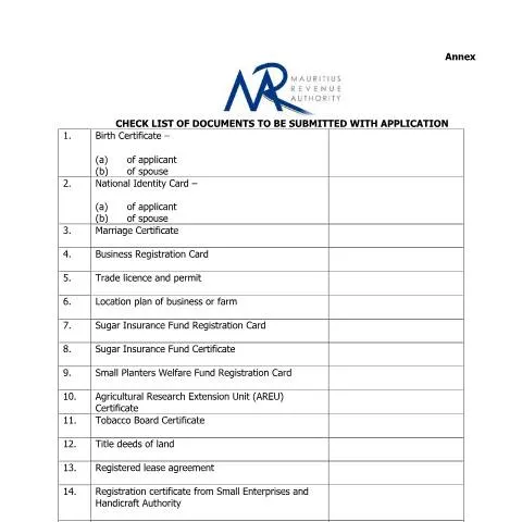 Document preview: Comprehensive Guide to Your Application Checklist — Government & admin (CERFA n°Checklist4Application)