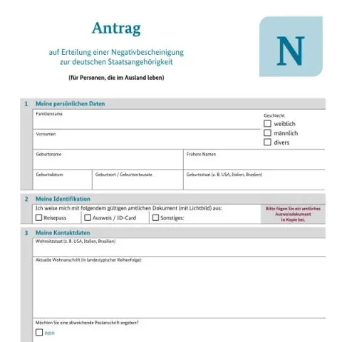 Dokumentvorschau: Antrag N: Negativbescheinigung beim Bundesverwaltungsamt — Behörden & Verwaltung (Antrag_Negativbesch)
