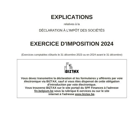 Aperçu du document Comprendre la déclaration à l'impôt des sociétés 2024 — Impôts & fiscalité (CERFA n°121-declaration-isoc-explications-2024)