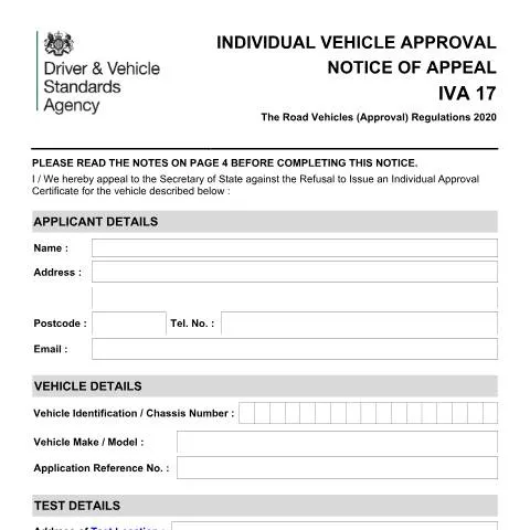 Document preview: Understanding the Vehicle Approval Appeal Process in the UK — Vehicle & driving