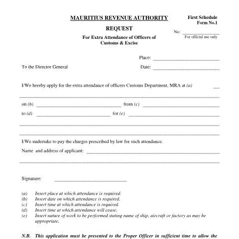 Document preview: Understanding Form 1: Request for Extra Attendance — Government & admin (Form1ReqExtraAttendance)