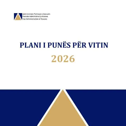 Document preview: Dokumenti i Planit të Punës për 2026 — Procedura administrative
