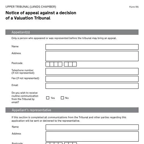 Document preview: Guide to Filing an Appeal Against Valuation Tribunal Decisions Using — Legal & justice