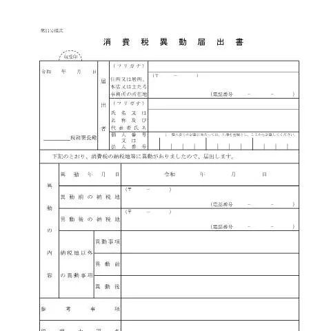 Document preview: 消費税異動届出書(D1-17)の手続きと流れ — 税金と財政 (CERFA n°D1-17)
