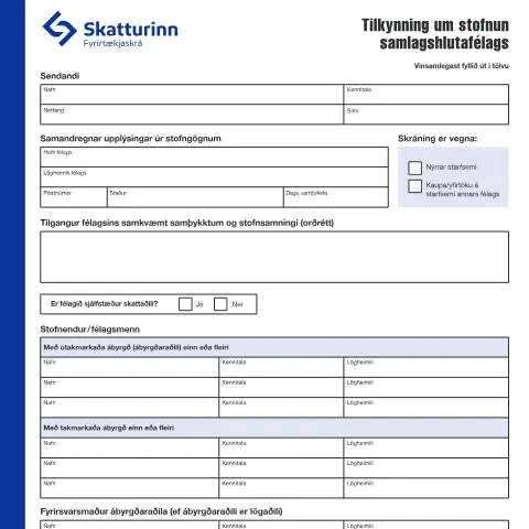 Document preview: Skref að stofnun samlagshlutafélags í Íslandi — Fyrirtæki & atvinnulíf (CERFA n°RSK 17.19)