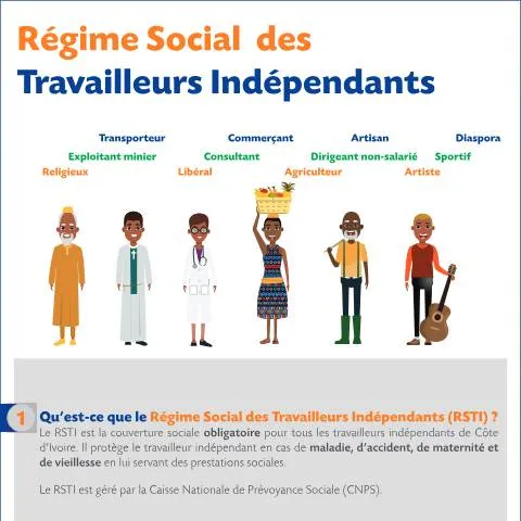 Aperçu du document Les avantages du FLYER RSTI V2 pour les indépendants en Côte d'Ivoire — Démarches administratives