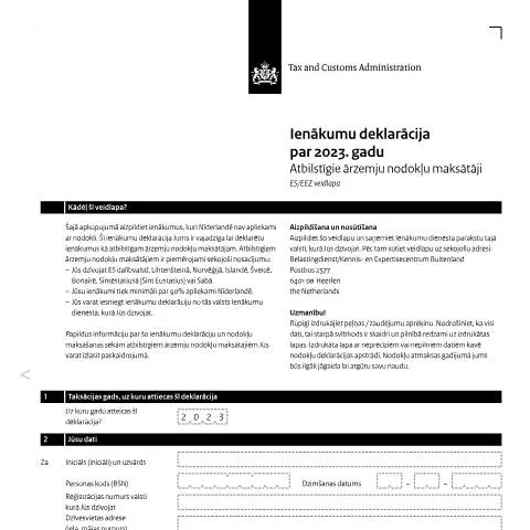 Documentvoorvertoning: Belang van de Inkomensverklaring 2023 Lets voor Buitenlandse — Belastingen (CERFA n°ib0591z31follet)