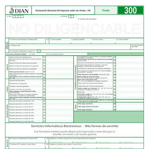Vista previa del documento Todo sobre la Declaración Bimestral del IVA F300-2009 — Impuestos (CERFA n°F300-2009)
