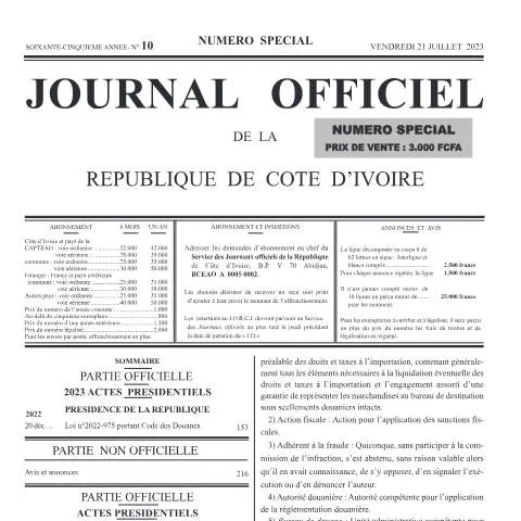 Aperçu du document Le Rôle Essentiel du Document Douanier en Côte d'Ivoire — Démarches administratives
