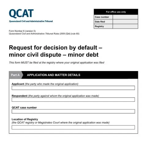 Document preview: Understanding Queensland Civil and Administrative Tribunal Form 6 for — Legal & justice (6)