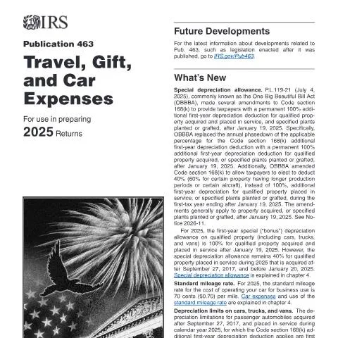 Document preview: Understanding IRS Publication 463 for Tax Deductions — Taxes (CERFA n°PUB-463)