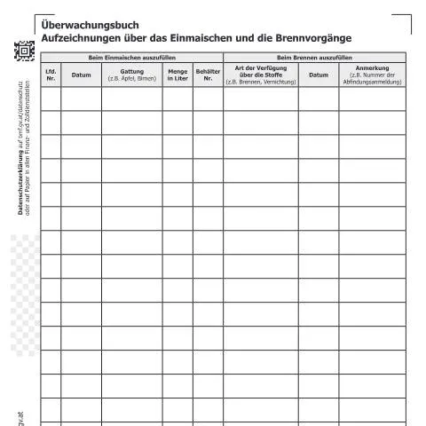 Dokumentvorschau: Überwachungsbuch VSt47-3: Dokumentation von Einmaischen und — Steuern (CERFA n°VSt47-3)
