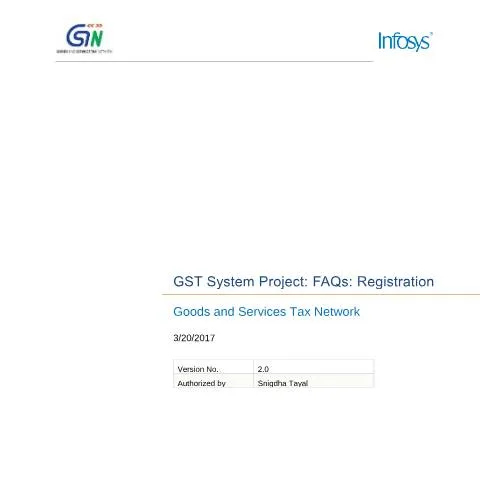 Document preview: Essential FAQs for GST Registration in India - Part 2 — Government & admin (CERFA n°faqs-registration-part2)