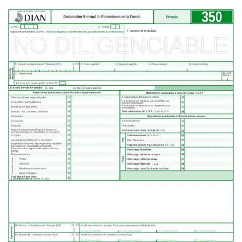 Vista previa del documento Importancia de la Declaración Mensual F350-2008 en Colombia — Impuestos (CERFA n°F350-2008)