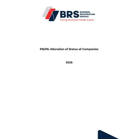 Document preview: Essential Guide to PN05 for Company Status Changes — Government & admin (CERFA n°PN05-Alteration-of-Status-of-Companies)