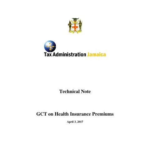 Document preview: Understanding the 2017 Technical Note on GCT Application to Group — Taxes (CERFA n°Technical+Note+-+2017+03+GCT+-+GCT+on+Group+Health+Insurance+Premiums)