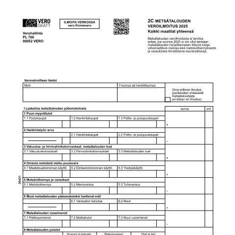 Document preview: Metsätalouden veroilmoitus (3043): Perusteet ja käytännöt — Verot & verotus (CERFA n°Vero 3043)