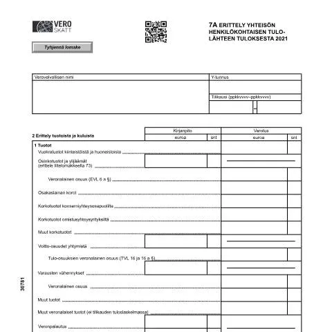 Document preview: Miksi 7A Erittely on tärkeä yhteisöille? — Verot & verotus (CERFA n°Vero 3078)