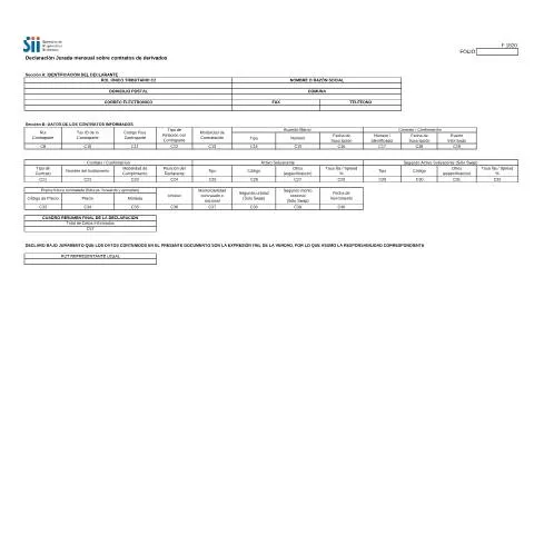 Vista previa del documento Importancia de la Declaración F1820 en Chile — Trámites administrativos (CERFA n°F1820)