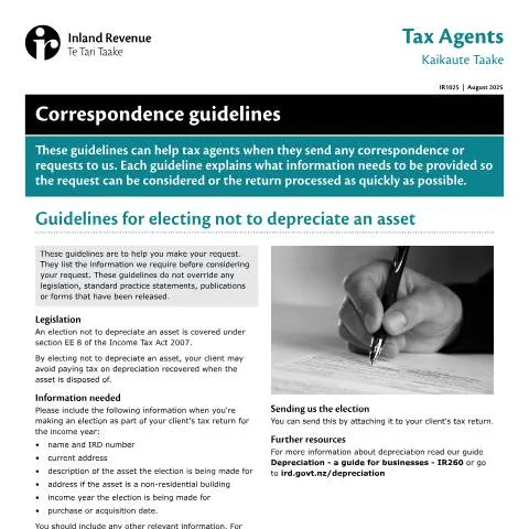 Document preview: Navigating Tax Correspondence: Insights from IR1025 — Government & admin (CERFA n°IR1025)
