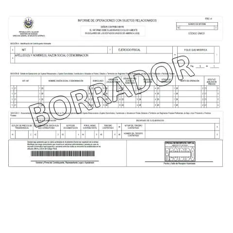 Vista previa del documento F-982-V4: Informe de Operaciones con Sujetos Relacionados — Impuestos (CERFA n°F-982-V4)