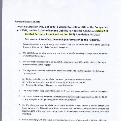 Document preview: Key Insights into Limited Partnership GN 16 of 2020 — Business (CERFA n°Limited-Partnership-GN-16-of-2020)