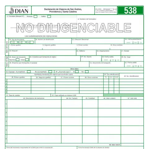 Vista previa del documento Todo sobre la Declaración de Viajeros F538-2018 en San Andrés — Trámites administrativos (CERFA n°F538-2018)