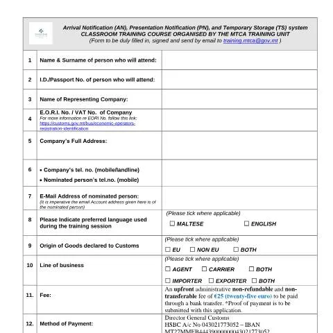 Document preview: Guide to the CES Training Application Form — Taxes (CERFA n°an-pn-ts-application-form)