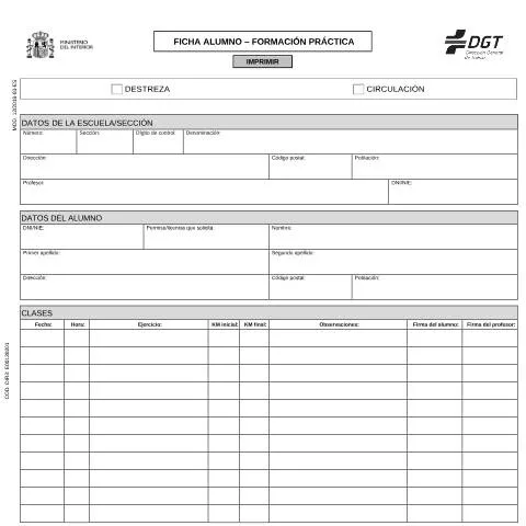 Vista previa del documento Todo sobre el Modelo 12 de la DGT para Permisos de Conducción — Trámites administrativos (CERFA n°12)