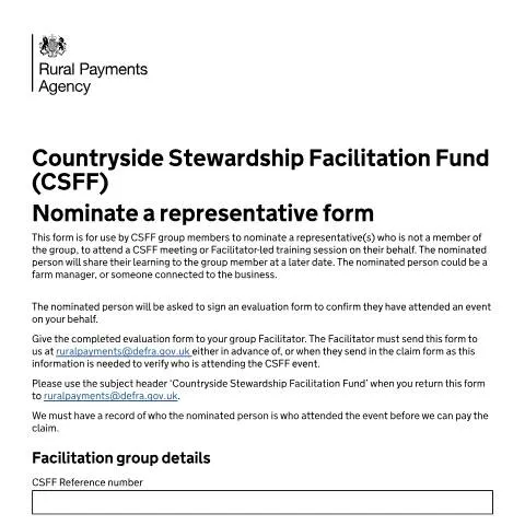 Document preview: Understanding the Nominate a Representative Process for CSFF — Government & admin