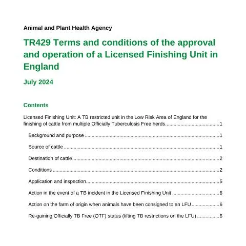 Document preview: Understanding the Application for Licensed Finishing Units — Government & admin
