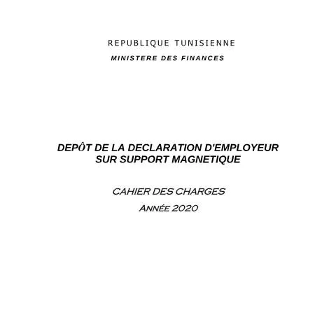 Aperçu du document Guide de la Déclaration d'Employeur sur Support Magnétique — Démarches administratives