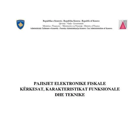 Document preview: Formulari për Pajisjet Elektronike Fiskale në Kosovë — Tatime & fiskalitet