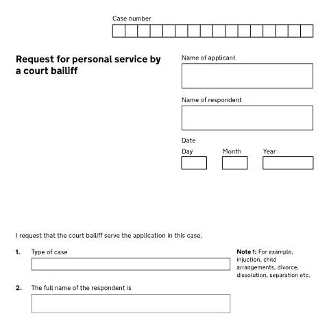 Document preview: Court Bailiff Personal Service: When Form D89 Becomes Essential — Government & admin
