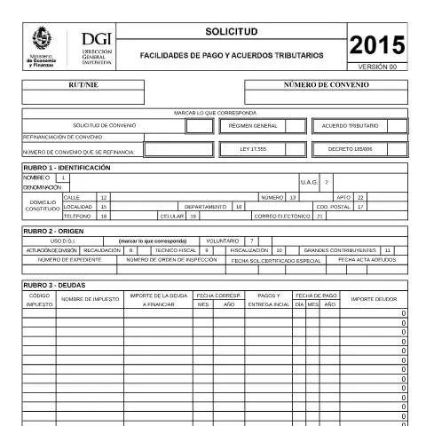 Vista previa del documento Formulario 2015: Clave para la Gestión de Obligaciones Fiscales — Impuestos (CERFA n°2015)