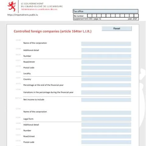 Aperçu du document Comprendre le formulaire SEC-E pour les sociétés étrangères contrôlées — Impôts & fiscalité (CERFA n°SEC-E)