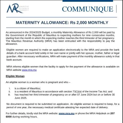 Document preview: Understanding the Maternity Allowance for Expecting Mothers — Benefits & social aid (CERFA n°MaternityAllowance030724)