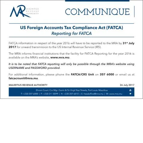 Document preview: Mastering FATCA Reporting: Key Insights for Compliance — Taxes (CERFA n°FATCA260717)