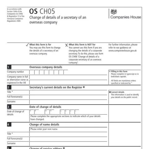 Document preview: Essential Guide to Updating Secretary Information for Overseas — Business