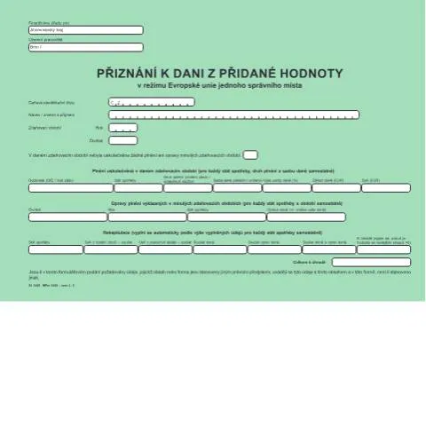 Document preview: Jak vyplnit Přiznání k dani ve zvláštním režimu OSS — Daně a fiskální záležitosti (CERFA n°25 5568)