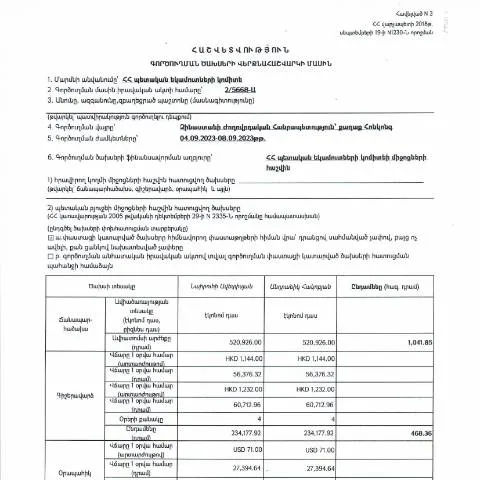Document preview: Հաշվետվություն՝ Հոնկոնգի հատուկ վարչական շրջանի ծախսերի մասին — Ադմինիստրատիվ ընթացակարգեր