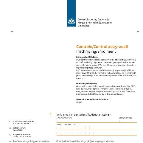 Documentvoorvertoning: Essentie van Controle Inschrijving 2025-2026 — Overheid & administratie