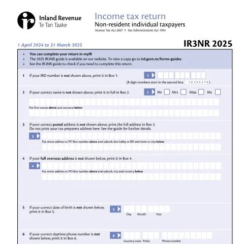 Document preview: IR3NR 2025: A Guide for Non-Resident Tax Obligations — Taxes (CERFA n°IR3NR)