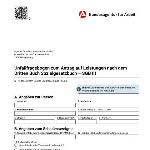 Dokumentvorschau: Leitfaden zum Regress-Unfallfragebogen (dok_ba031805) — Gesundheit (CERFA n°dok_ba031805)