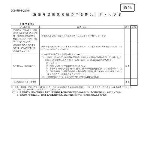Document preview: 酒類製造業における相続手続きの概要 — 行政手続き (CERFA n°E1-6)