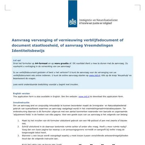 Documentvoorvertoning: Formulier 6010 voor verblijfsdocumenten in Nederland — Immigratie & visa (CERFA n°6010)