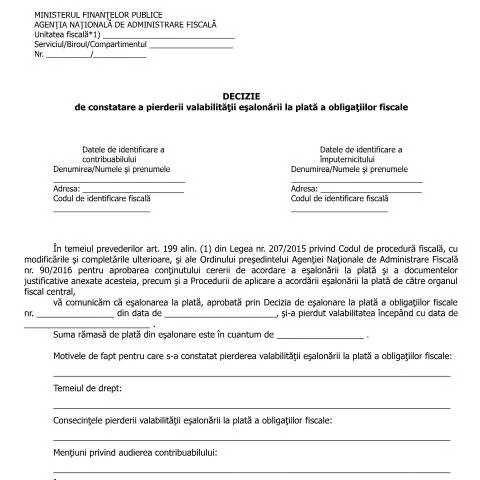 Document preview: Importanța deciziei A19p_OPANAF_90_2016 în obligațiile fiscale — Impozite & fiscalitate (CERFA n°A19p_OPANAF_90_2016)