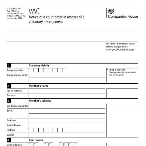 Document preview: Understanding the Court Order Notice for VAC — Business